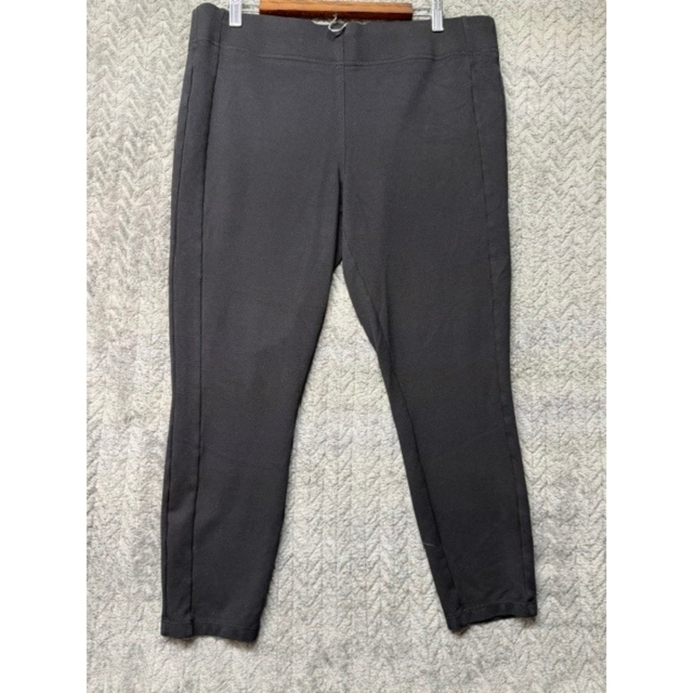 Loft Outlet Womens XL Black Ponte Leggings Pull On Stretch Pants 0763